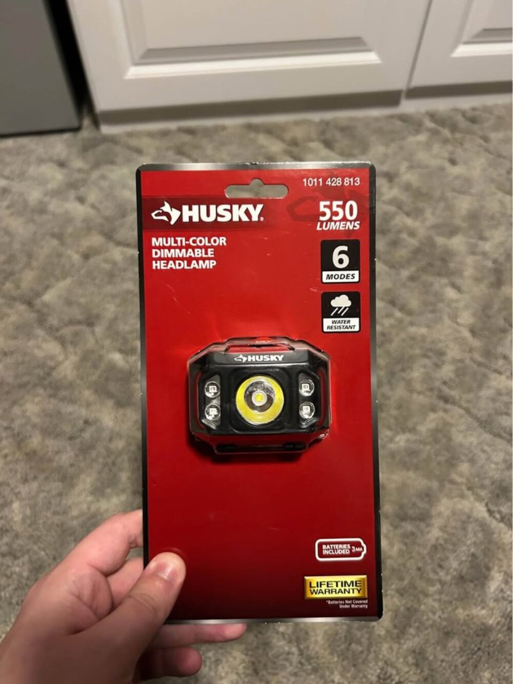 Husky 550 Lumen Compact Multi-Color Dimmable Headlamp